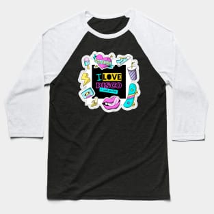 I Love Disco Baseball T-Shirt